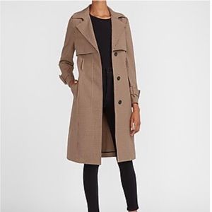 Express Women’s Plaid Trench Coat